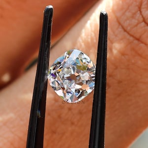 Exquisite 2 Ct Lab Grown Old Mine Cut Diamond - Perfect for Custom Rings or Anniversary Gifts