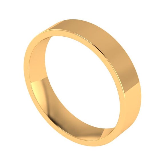 Fede nuziale da uomo comoda e larga mm in oro giallo massiccio