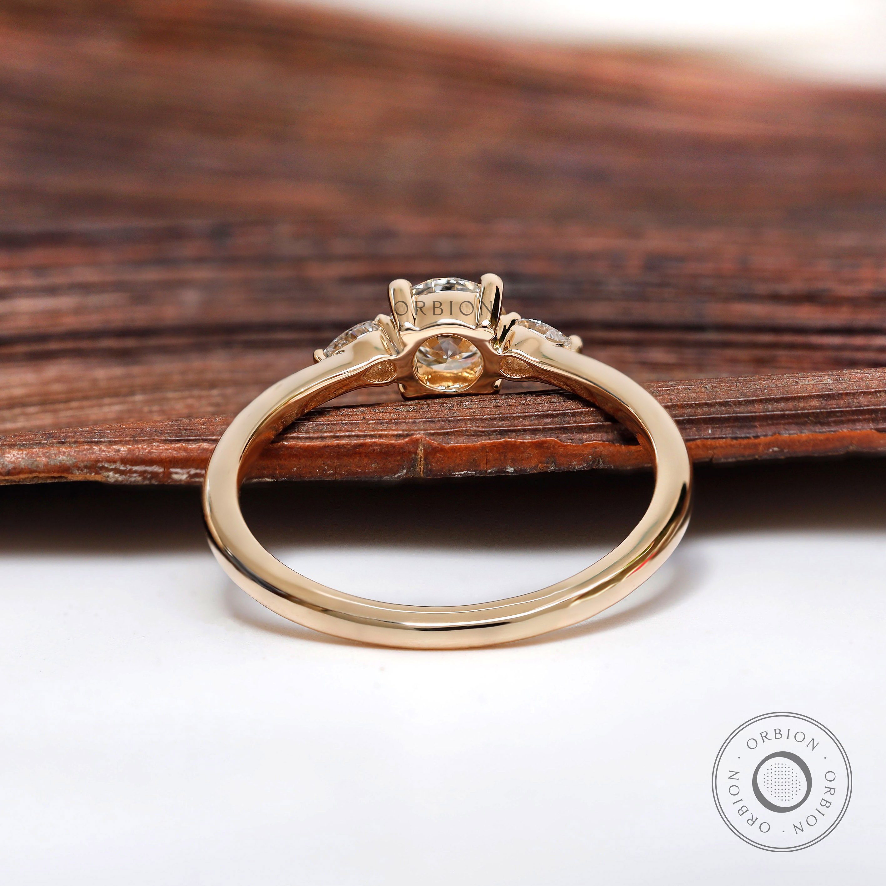 14K Gold Single Floating Diamond Ring – FERKOS FJ