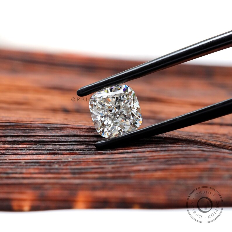 2 CT Cushion Cut Lab Grown Diamond Loose, D/E/F, VS+ image 1