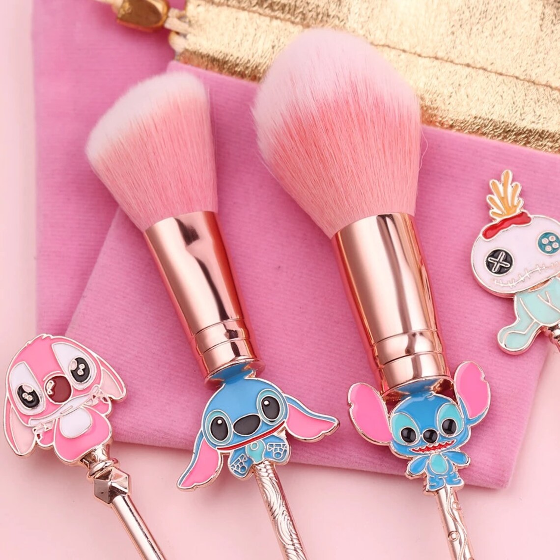 5pcs Lilo and Stitch Makeup Brushes Set Beauty Make Up Brush Etsy