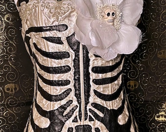 skeleton dress formal Skeleton Print Black Dress with Ghost Claw Design main image 1