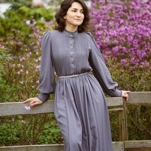 grey church dress Serafina 6435-SIL-CO Ladies Church Dress Silver / 8