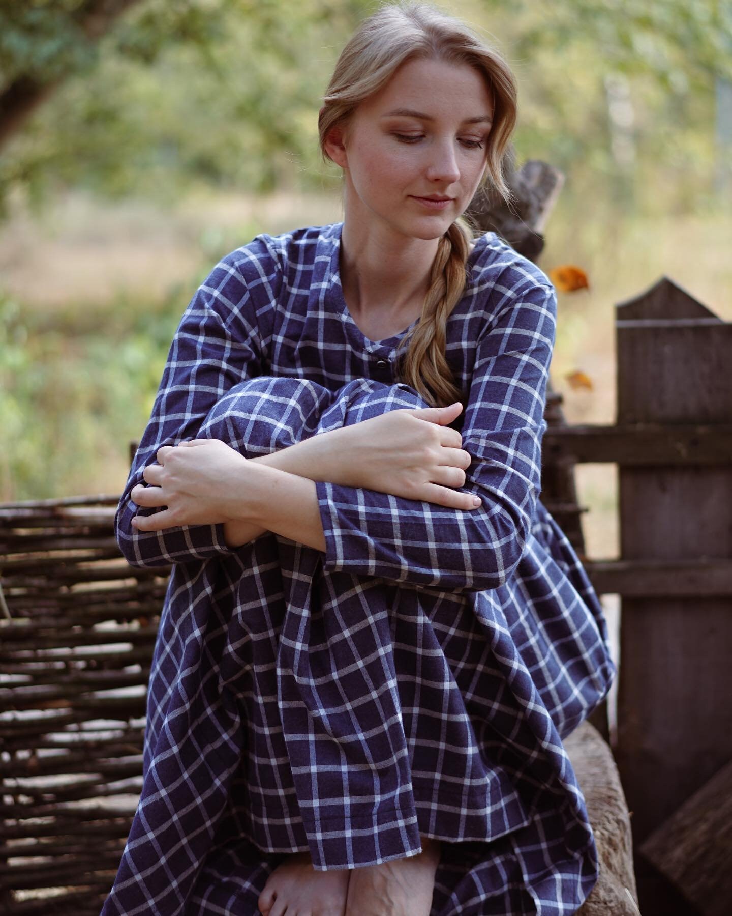 Gingham Midi Country Dress, Checkered Modest Picnic Dress With  Pockets,cottagecore Button Front Plaid Dress, Casual Long Sleeve Tartan  Dress - Etsy
