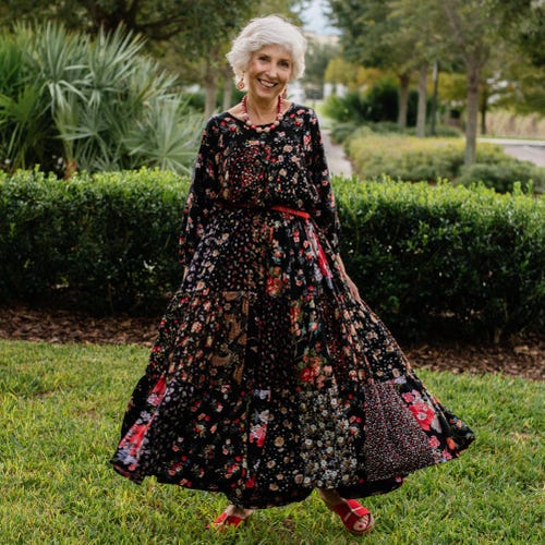 Boho Garden Party Floral Dress, Midi Patchwork Wedding Guest Gown, Plus Size Black Tiered Church Dress, Holiday Cottagecore Outfit Boho Garden Party Floral Dress, Midi Patchwork Wedding Guest Gown, Plus Size Black Tiered Church Dress, Holiday Cottagecore Outfit