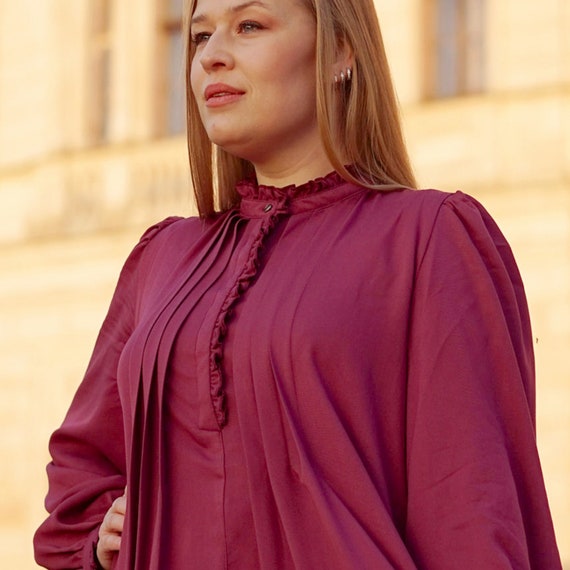 formal plus size spring wedding guest dresses Ever-Pretty Plus Size Chiffon Knee-length Ruffles Sleeve Pleated A-Line Summer Formal Wedding Guest Dress