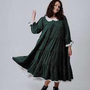 Long Spring Modest Style Dress, Comfy Victorian Ladies Sun Dresses, Romantic Midi Holiday Dress, Women&#39;s Fairycore Travel Dress, Mom gift