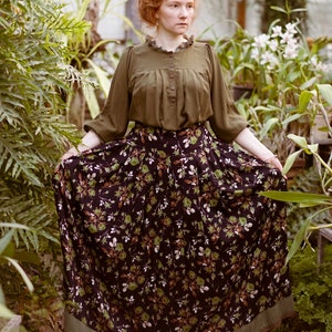 Etsy vintage maxi skirts hot sale