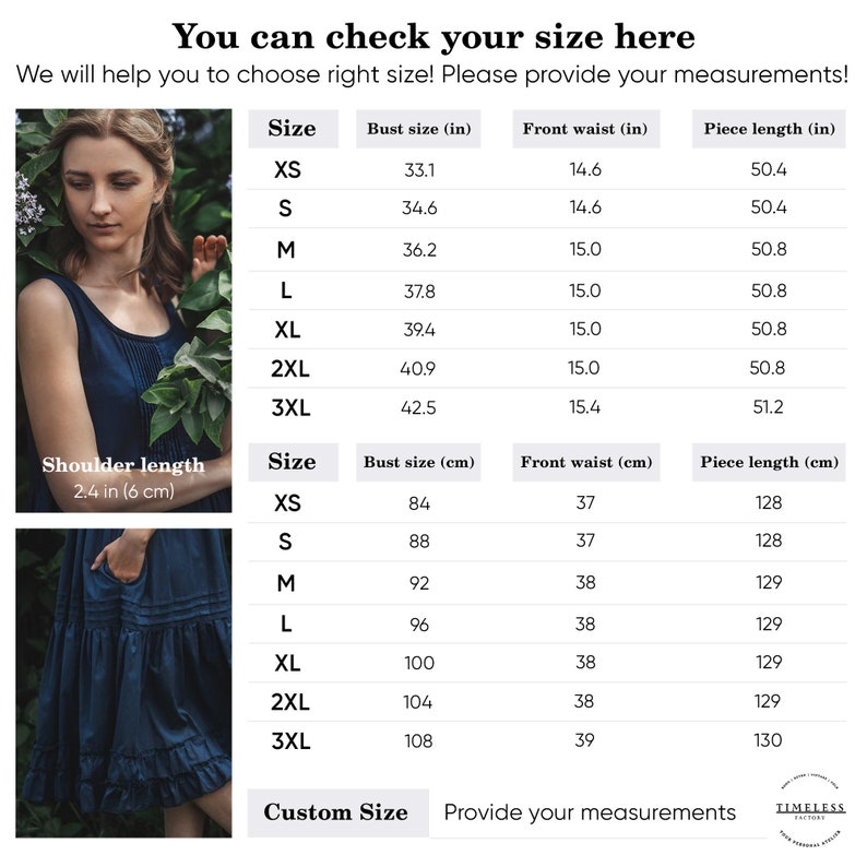 Dark Blue Midi Pinafore Resort Sundress, Summer Vacation Girl's Dress, Girls Holiday Dress, Loose Comfy Romantic Dress image 5