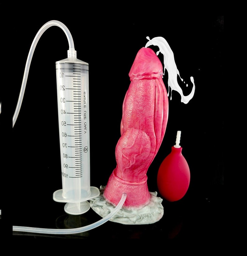 Large Knot Ejaculation Dildo With Suction Cup Squirting Dragon Dong Silicone Huge Anal Sex Toys For Women Men Knotted Fantasy Masturbator 