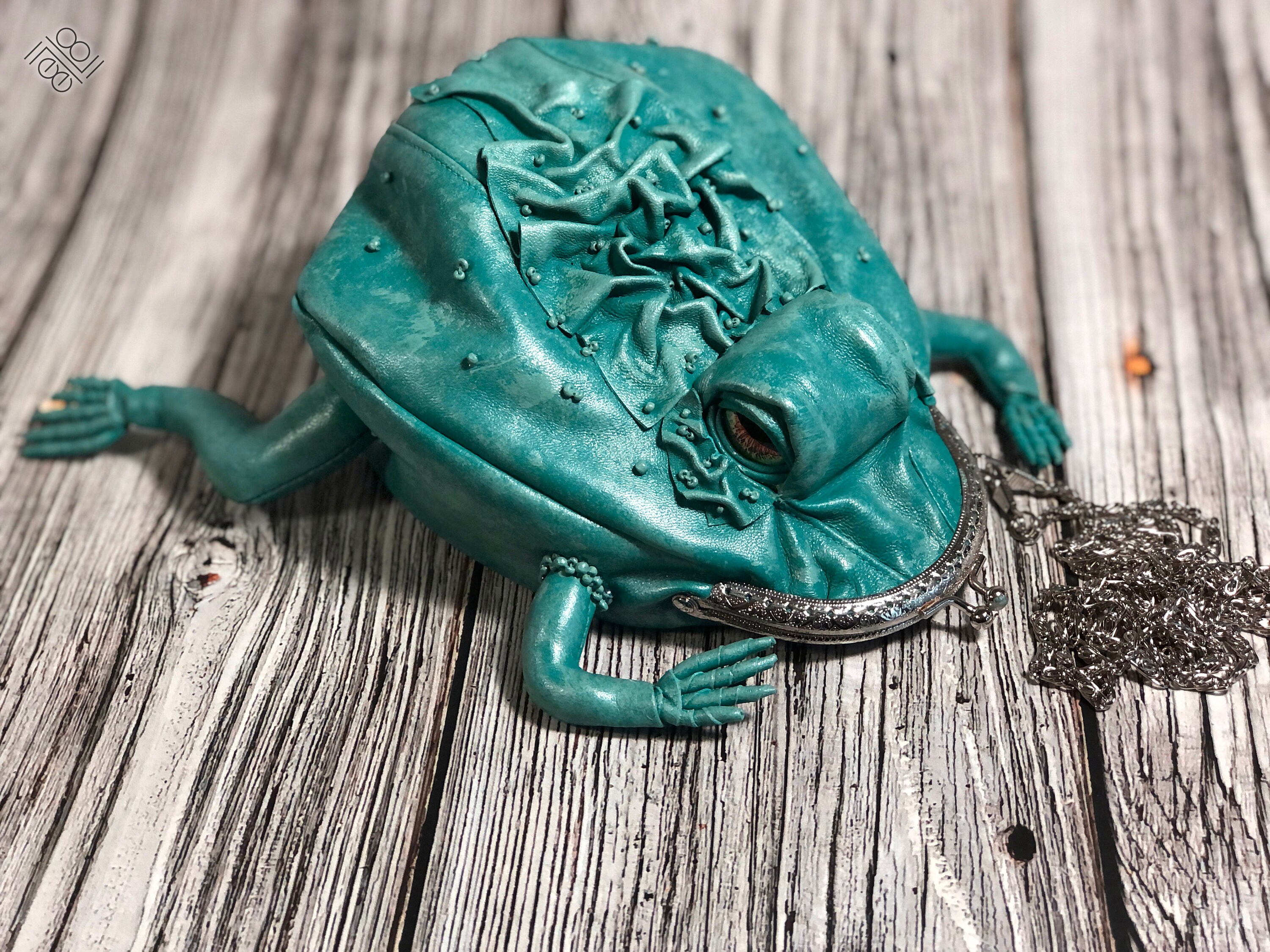 Clasp bag Frog bag Unusual gift Gift for her Leather Etsy