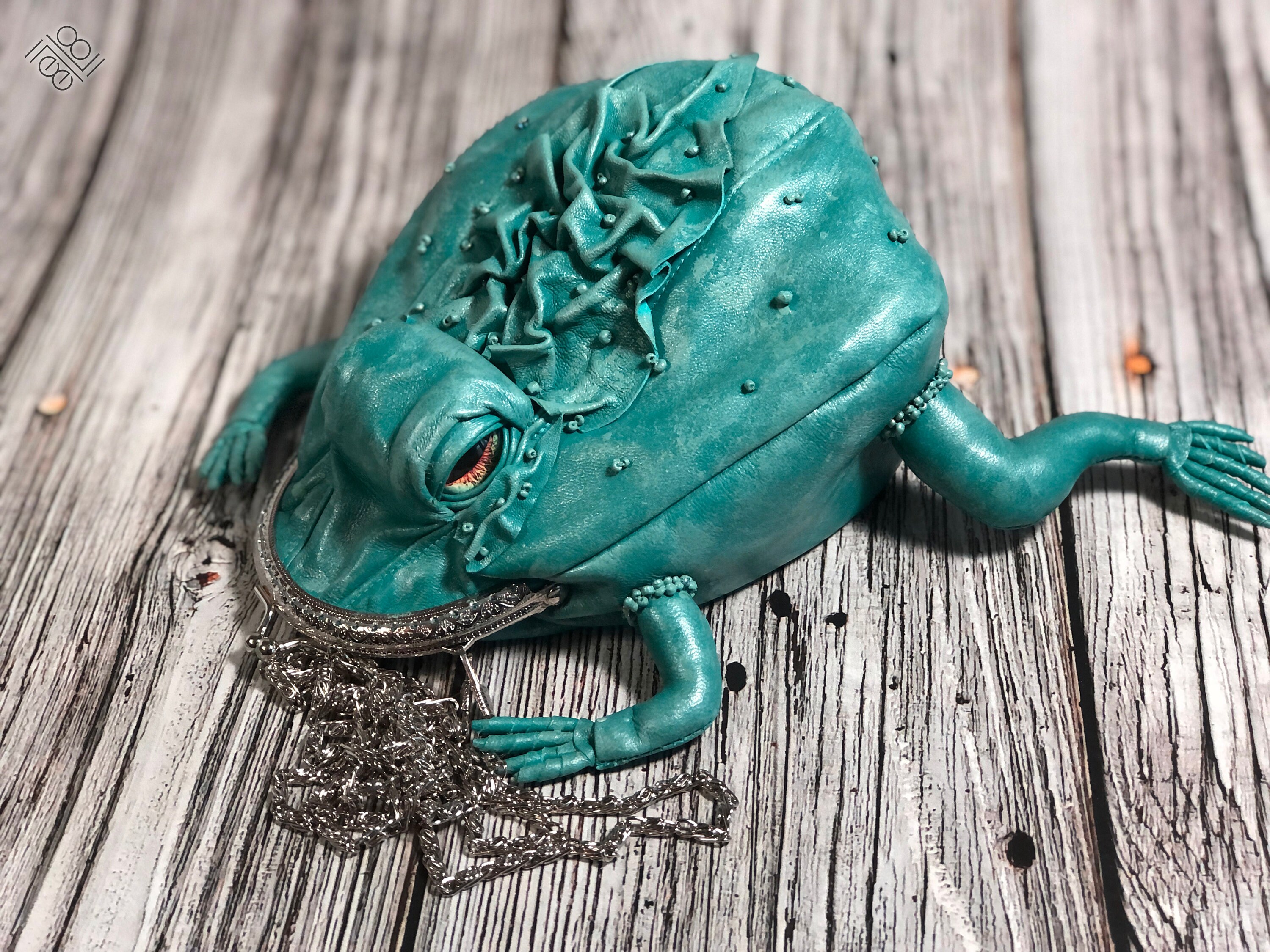 Clasp bag Frog bag Unusual gift Gift for her Leather Etsy