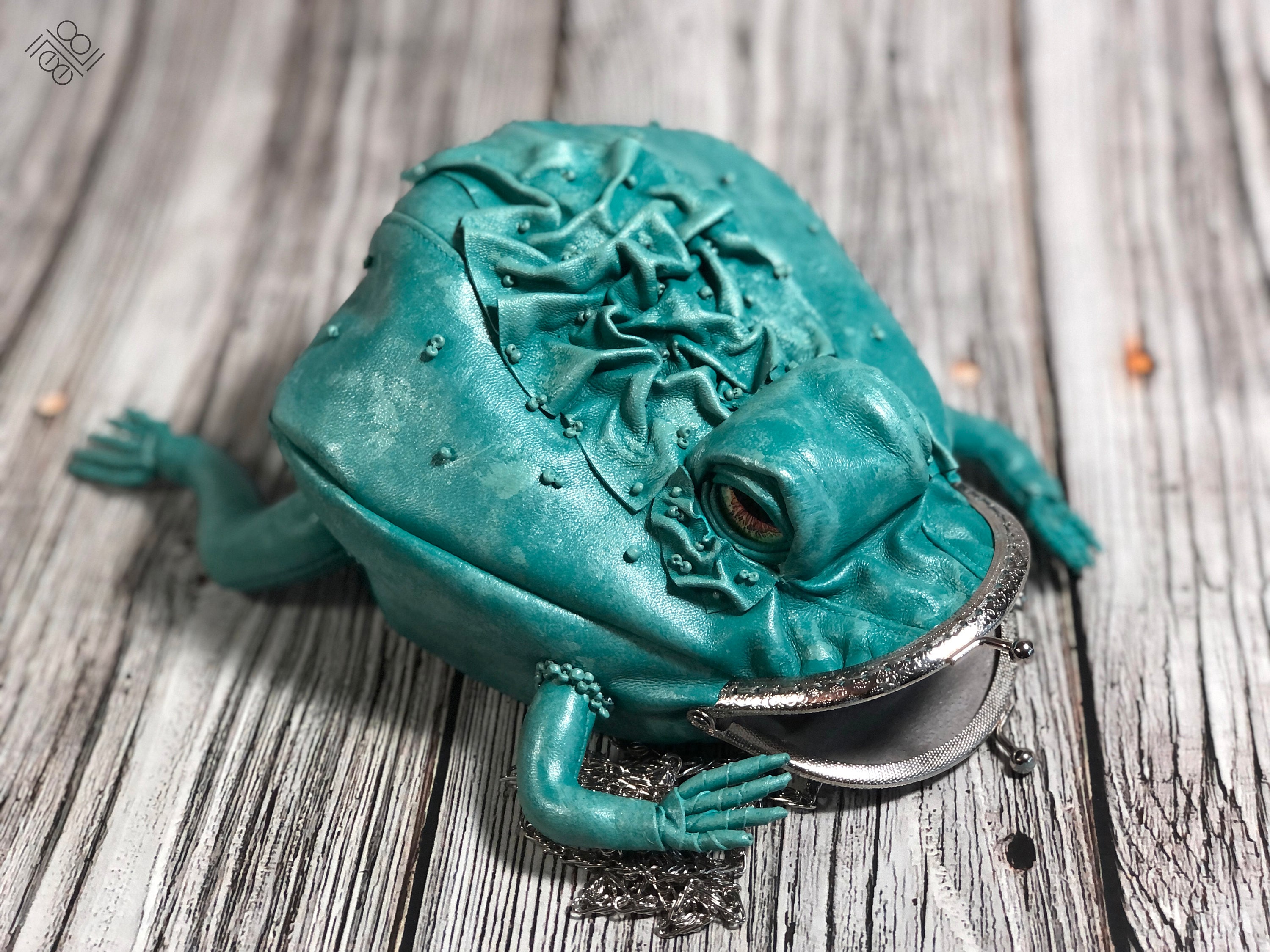 Clasp bag Frog bag Unusual gift Gift for her Leather Etsy