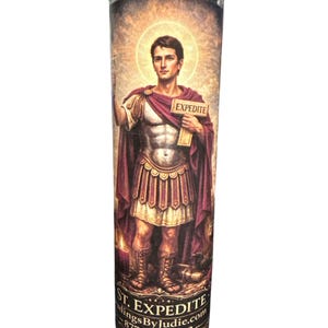 Powerful 7 Day San Expedito Candle: Conquer Obstacles, Win Luck, and Solve Problems!