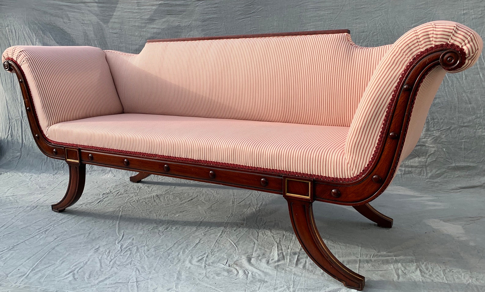 Antique Duncan Phyfe Style Sofa professionally reupholstered Etsy