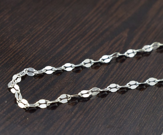 Silver Paper Clip Chain Necklace | Malibu Beach | Chains by Lauren