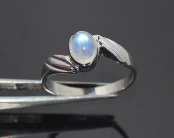 Moonstone Ring, Simple Ring,