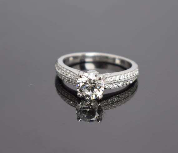 ¥ Ring シルバーリング925 lab diamond mainimage299-OFF-Solitaire-1ct