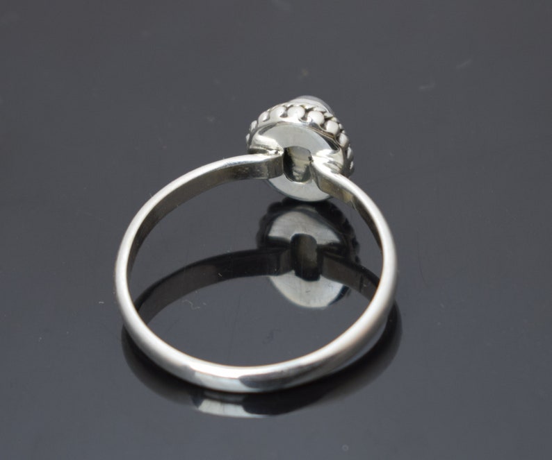 Promise Ring Birthday Gift for Her Beautiful Rainbow Moonstone boho Ring Rainbow Moonstone Boho Ring Sterling Silver Ring