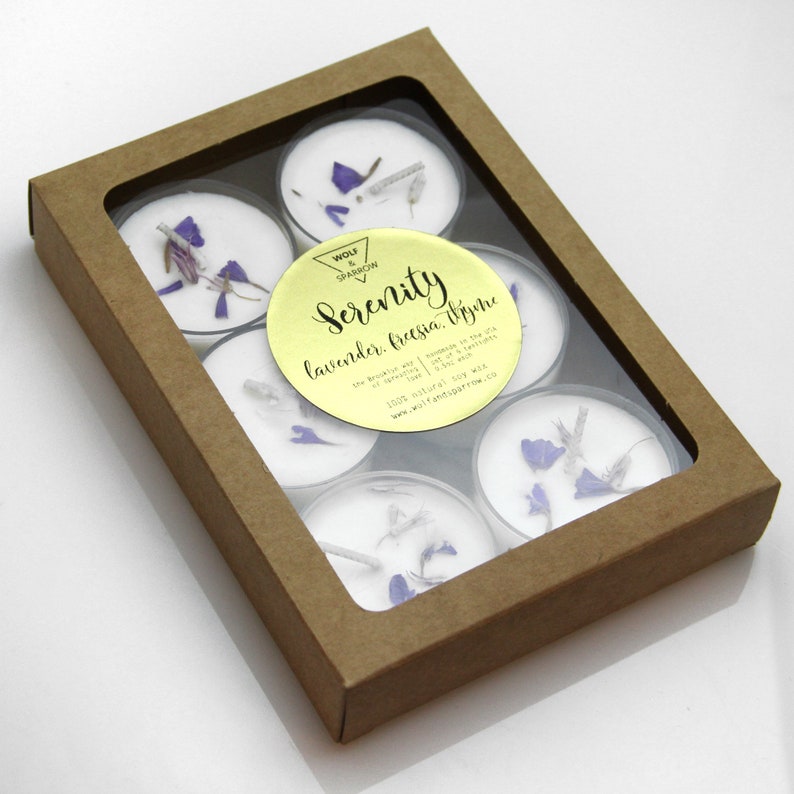 Scented Soy Wax Tea Lights Vegan Candle Tealights Set Etsy