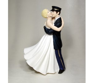 NEW Looks Like You Personalized Joyful Embrace Bride and Military Army Groom Wedding Cake Topper - Any Rank, Interracial, Bald Grooms & more