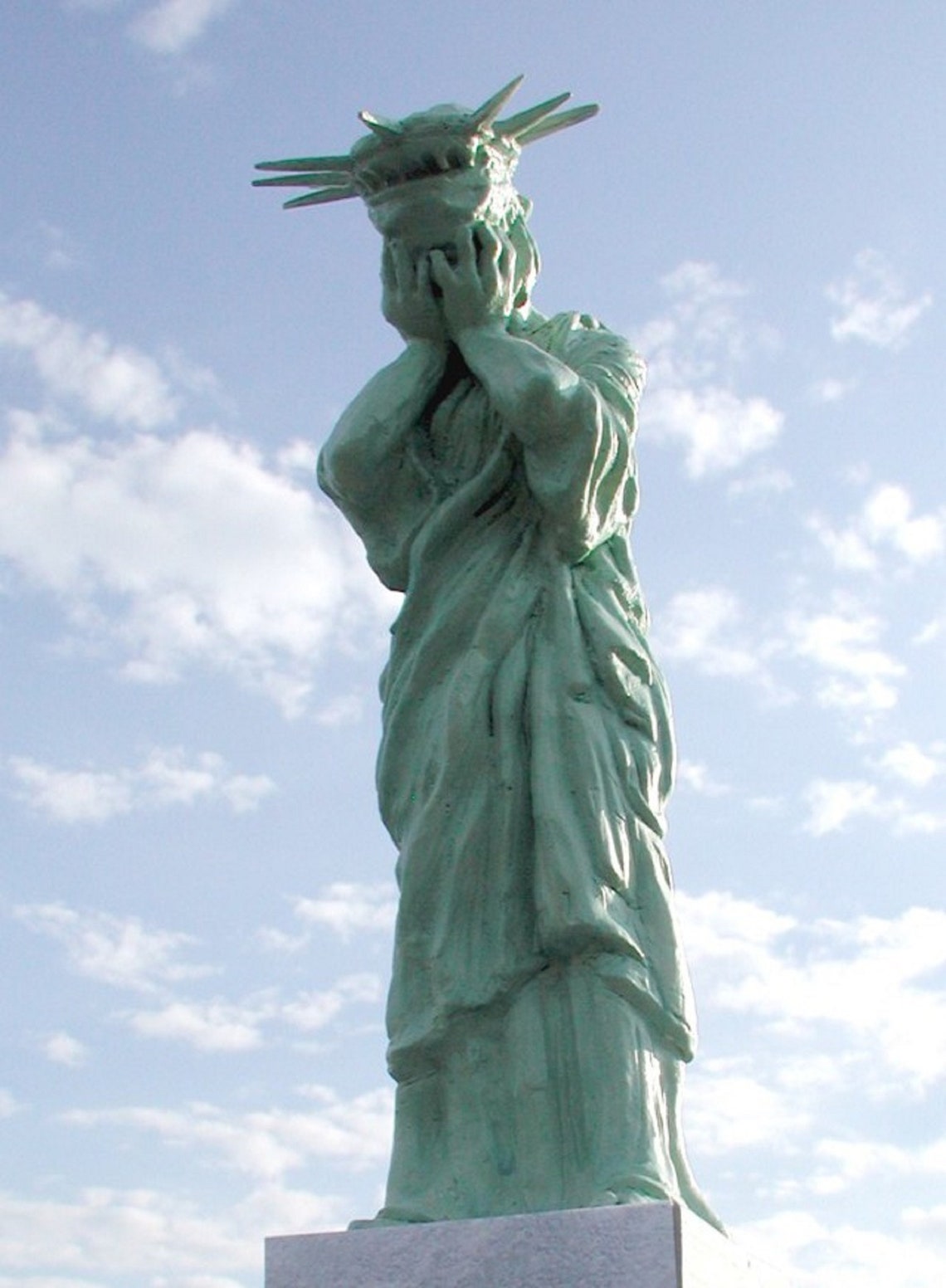 Totally unique Statue of Liberty Crying over NYC Etsy