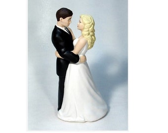 NEW ! Looks Like You Personalized Dance With Me Bride and Groom Wedding Caketop - Traditional, Bald Grooms, Western, Military & many more!