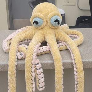 Large Amigurumi Octopus Plushy Custom Kawaii Plush