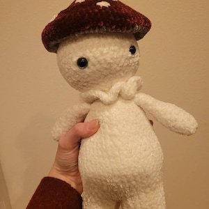 Crochet Mushroom Plushie Mushie Person Cottage Core Kawaii Amigurumi Mushroom Person