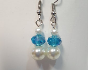 White Pearl with Blue