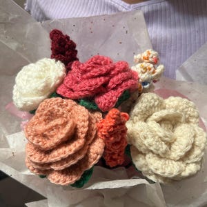 Handmade Crochet Flower Bouquet