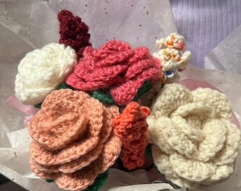 Handmade Crochet Flower Bouquet