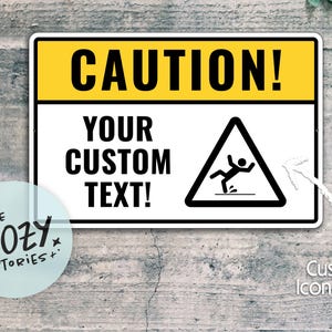 Personalized Safety First Sign for Your Workspace - Customizable Metal Caution Sign