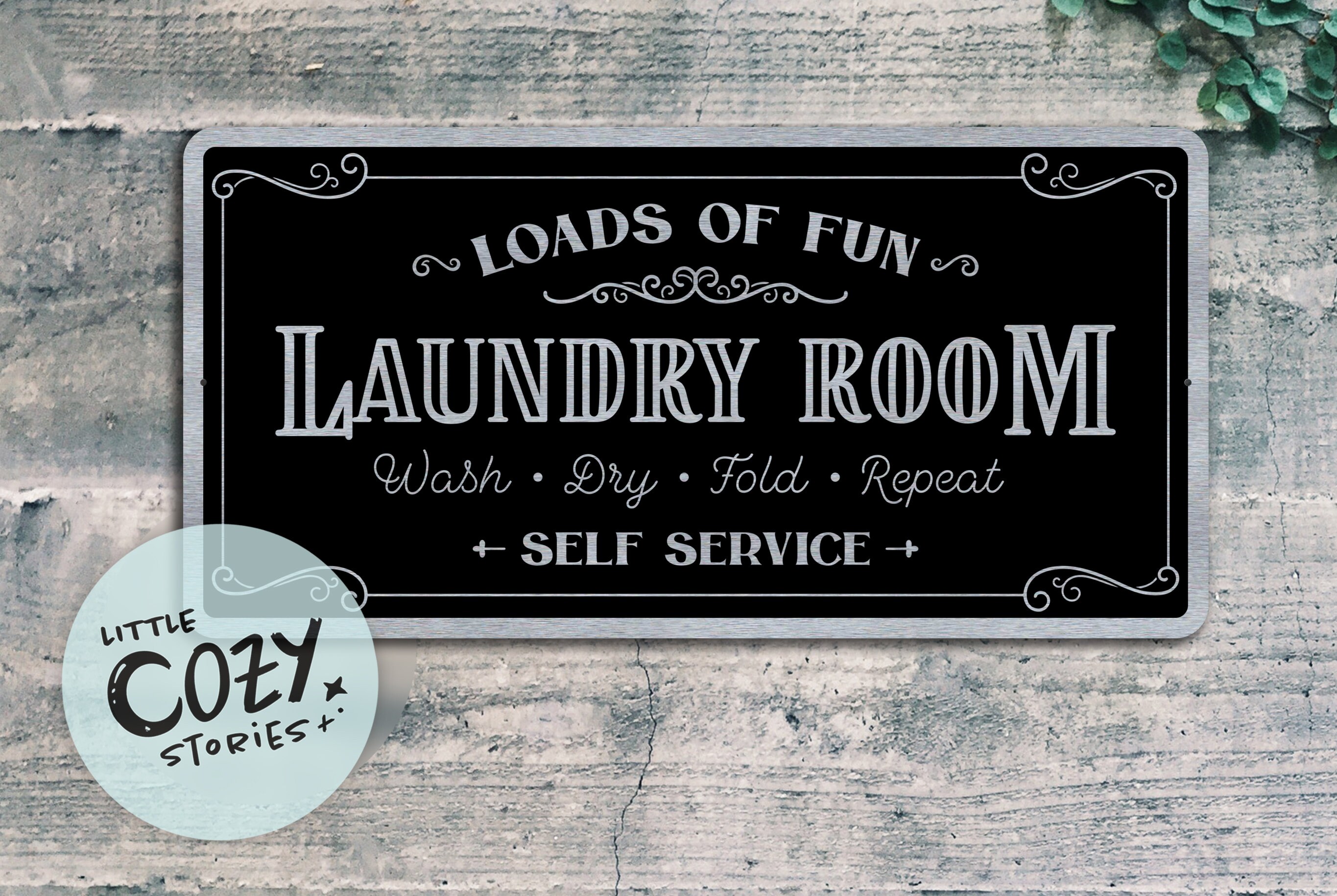 Custom Laundry Room Sign: Farmhouse Style Aluminum Composite Metal - Etsy