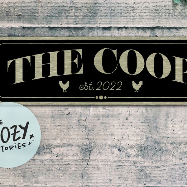 The Coop Sign | The Hen House Sign | Custom Chicken Sign |  Custom Farm Sign | Chicken Coop Sign | Chicken Farm | Eggs Farmed Sign