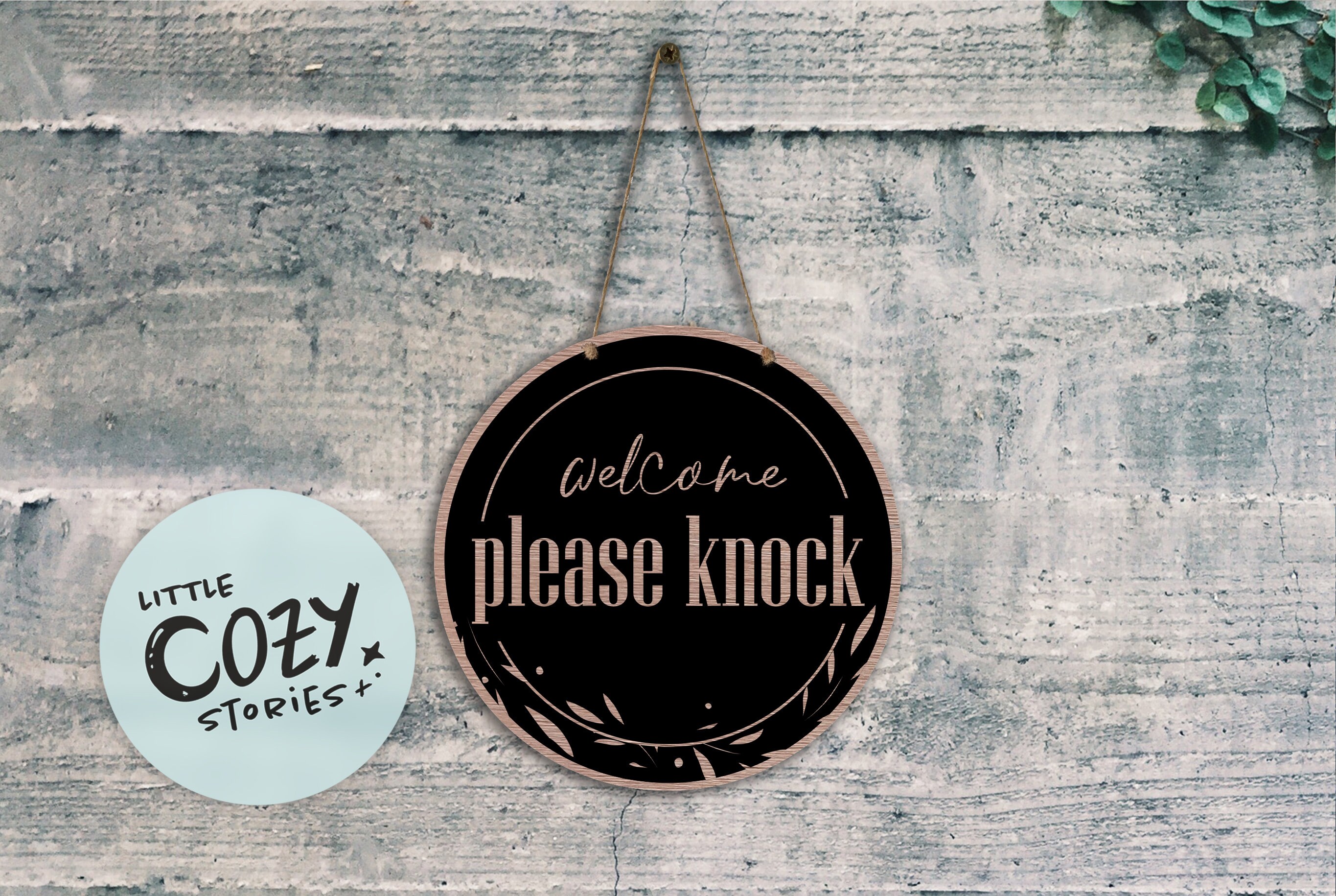 Welcome Please Knock Door Hanger Sign Please Do Not Disturb | Etsy