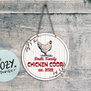 Custom Chicken Coop Sign: Farm Fresh Eggs Decor