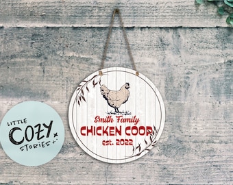 Letrero personalizado para gallinero: decoración con huevos frescos de granja
