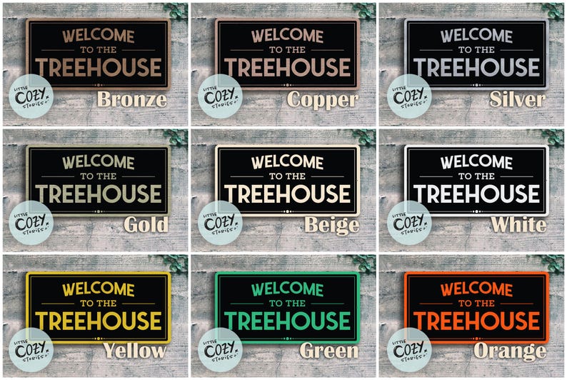 Custom Metal Treehouse Sign | Indoor Outdoor Backyard Decor - Etsy