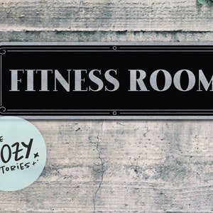 Personalized Fitness Room Sign: Aluminum Gym Decor
