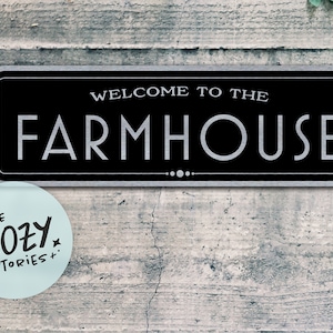 Custom Farmhouse Welcome Sign: Metal Farm Decor