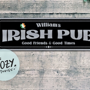 Insegna personalizzata per pub irlandese: arredamento personalizzato per bar di casa