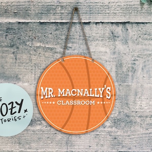 Custom Coach Door Sign | Basketball Door Sign | Classroom Sign | Wall Art | Sports Teacher Classroom Decor | Coach Door Sign | Metal Sign