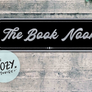 Custom The Book Nook Sign / Reading Lounge Sign / Custom Name Sign / Reading Corner Sign / Gift For Book Lover / Custom Book Worm Sign