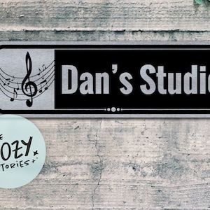 Custom Music Studio Sign: Personalized Musician Gift