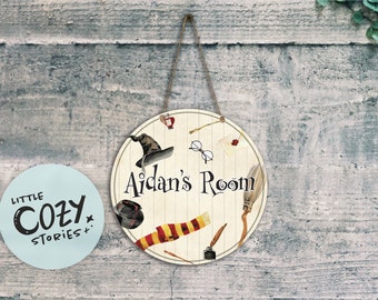 Custom Wizard Room Sign: Kids Bedroom Decor, Metal Door Plaque