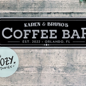 Custom Coffee Bar Sign | Farmhouse Sign | Coffee Bar Decor | Family Gift | Bar Sign | Custom Bar Sign | Custom Gift | Father&#39;s Day Gift