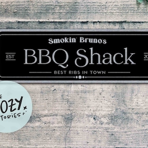 Personalized BBQ Shack Sign: Custom Smoker Chef Gift