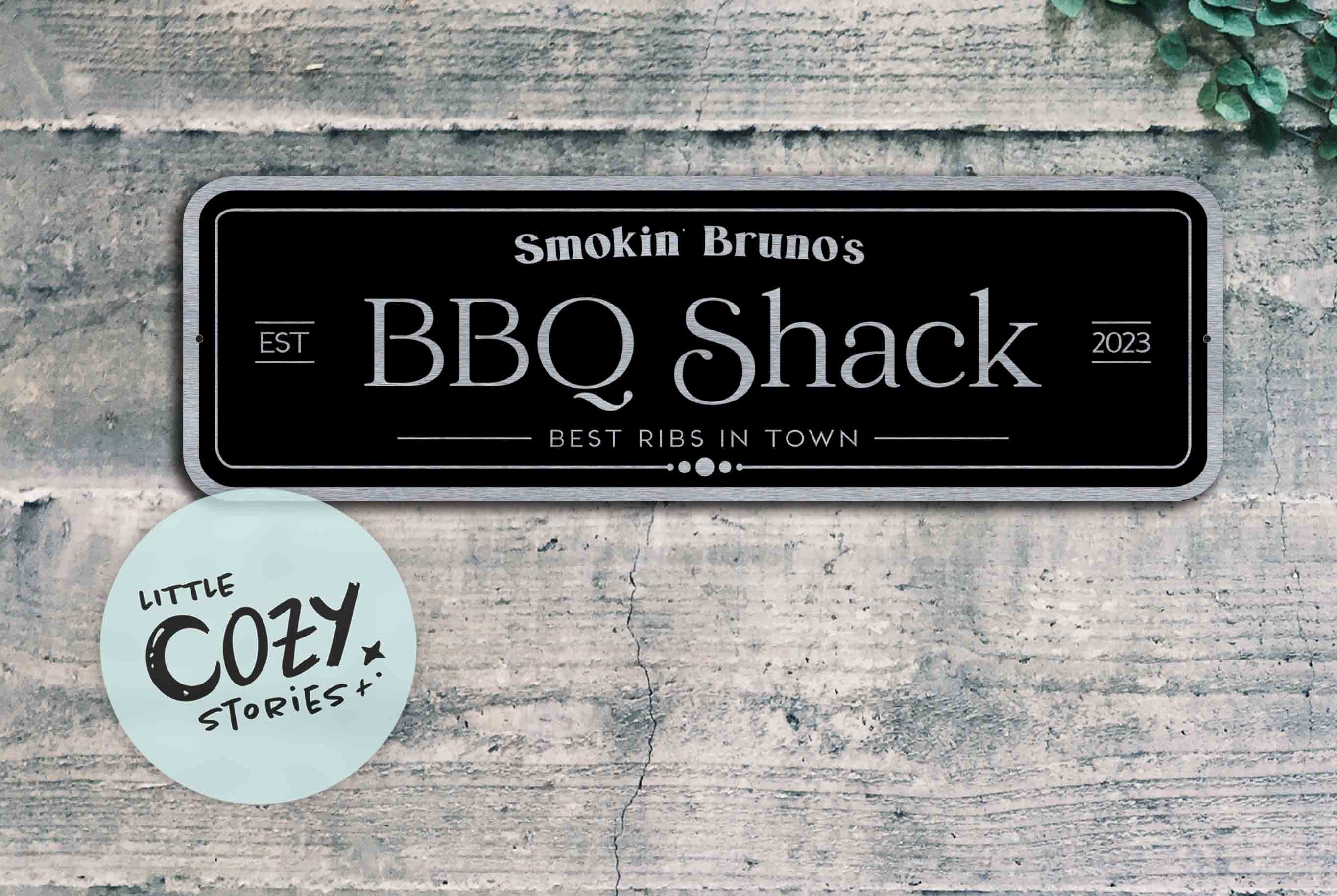 BBQ Shack Sign | Barbeque Lover Sign | Personalized Sign | Chef Smoker Sign | Custom Kitchen Sign | Father's Day Gift | Custom Family Gift