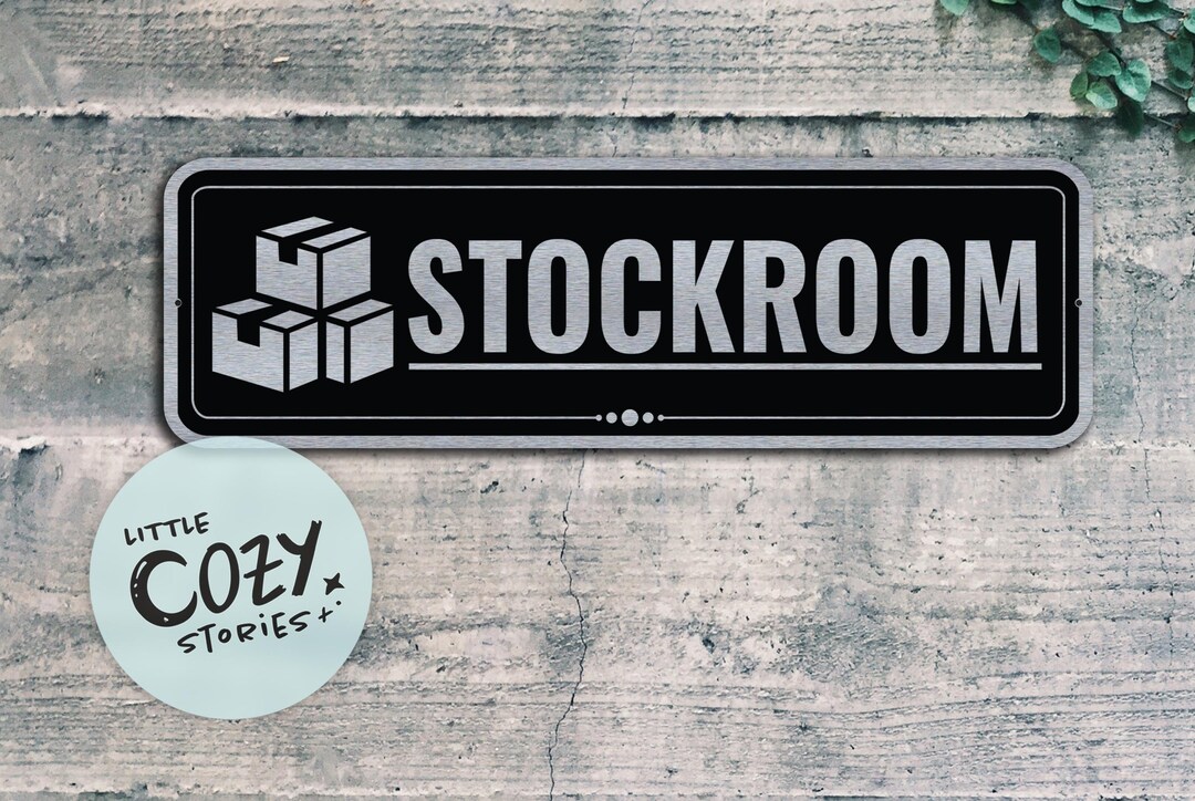 STOCKROOM Metal Sign | Warehouse, Workshop, Business Door Plaque ...